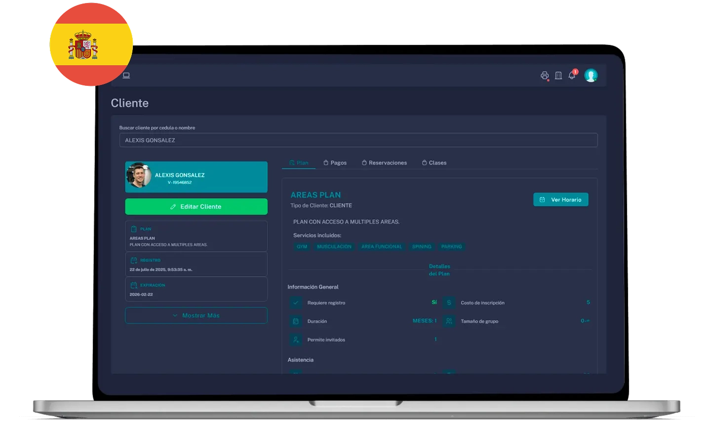 Software para gimnasios en España 1 sotfware para gestion de gimansios en españa