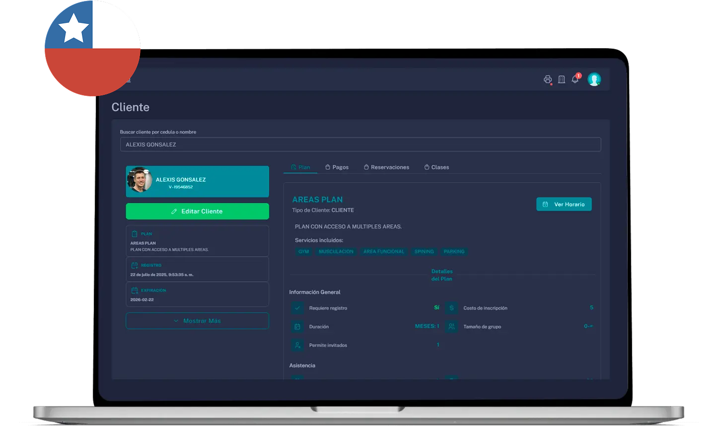 Sofware para gestion de gimnasios chile