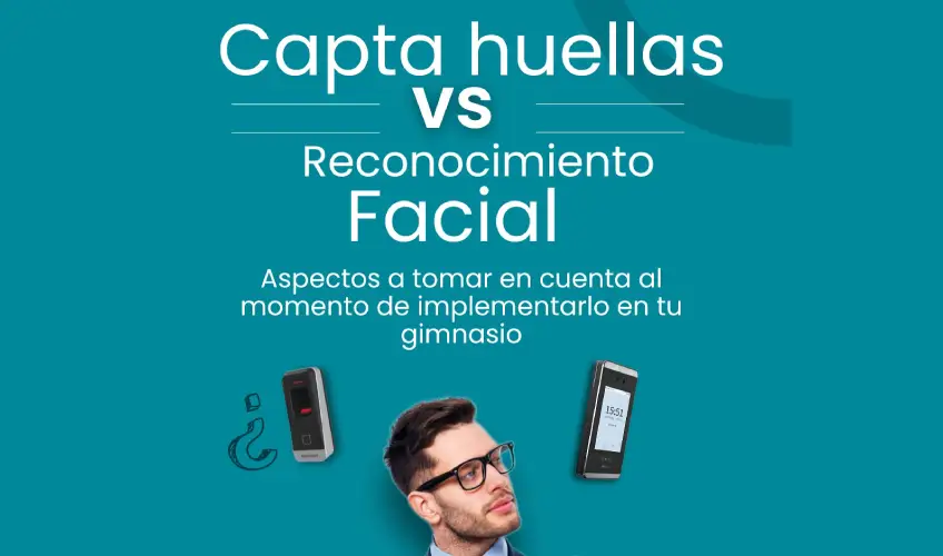 Hombre muestra la direferencia entre usar reconocimiento facial y huella