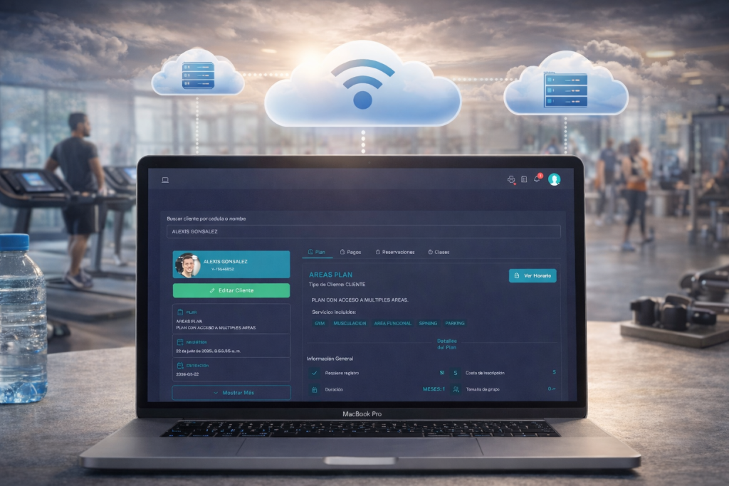 software gimnasio en la nube